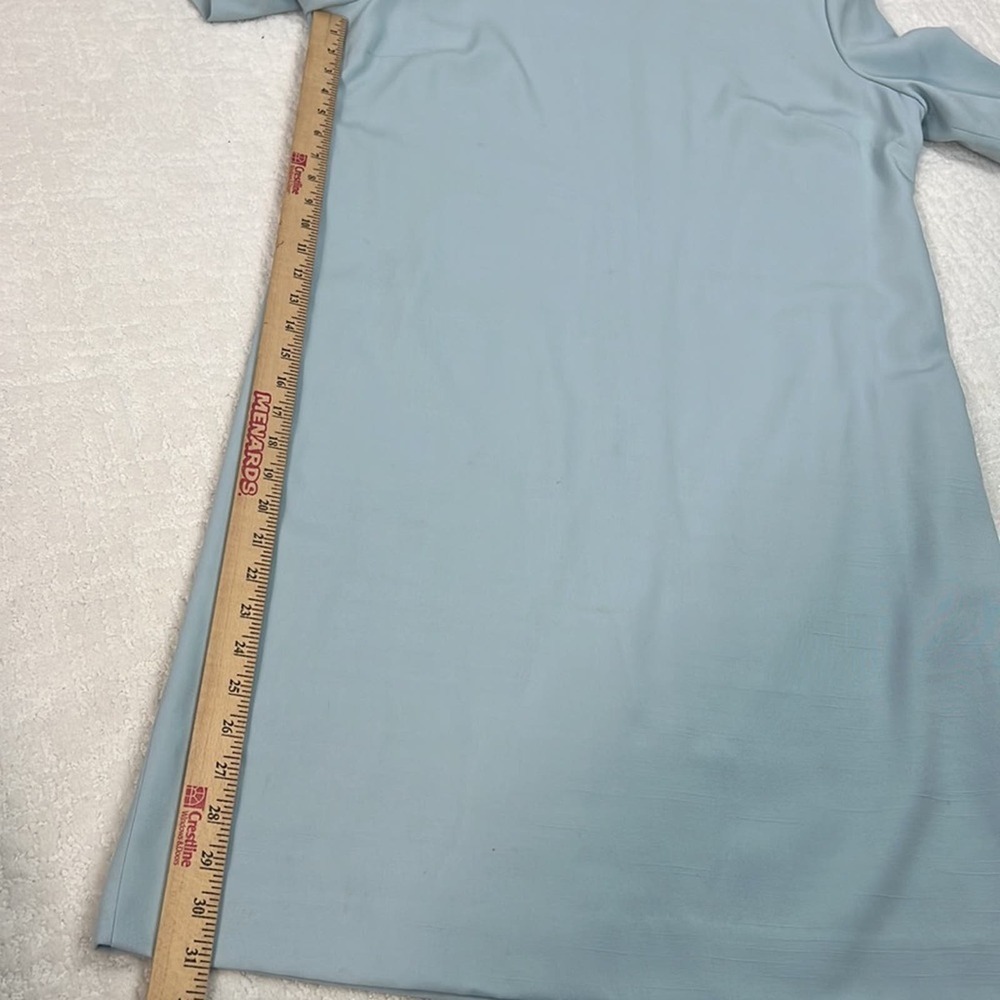 Diane Robert’s vintage light blue short sleeve shirt dress 12 H - Picture 8 of 9